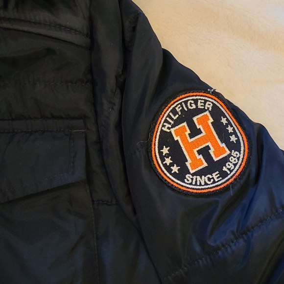 Tommy Hilfiger Boy's Blue & Orange Coat Medium - Picture 4 of 10